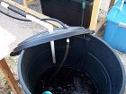 New 32 gallon trash can used for a reservoir