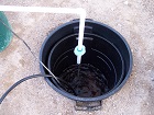 20 gallon trash can used for the nutrient reservoir
